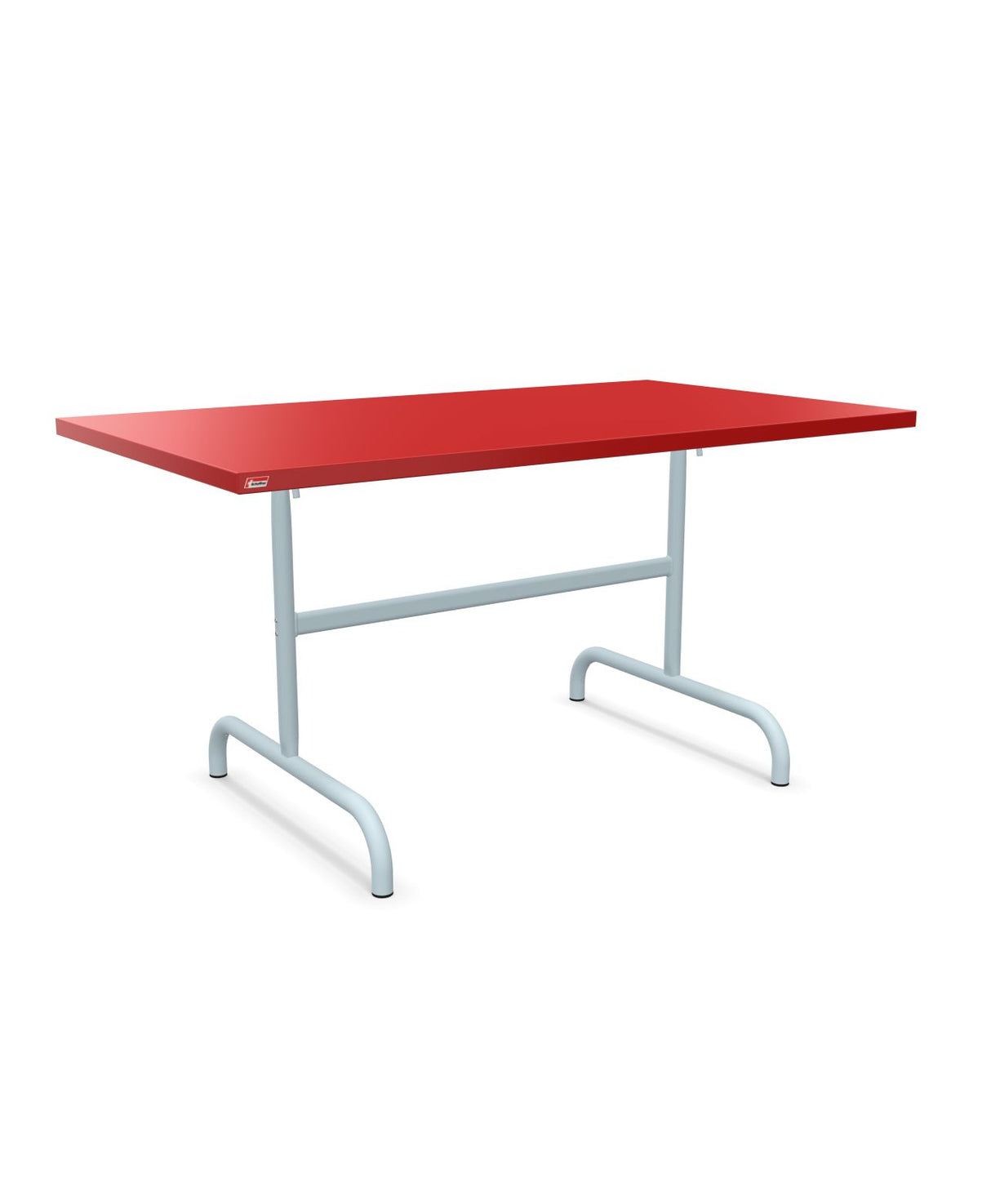 Schaffner Säntis Table repas rabattable 140x80cm Rouge 30 Bleu Pastel 51 