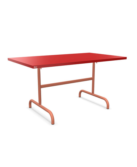 Schaffner Säntis Table repas rabattable 140x80cm Rouge 30 Terracotta 84 