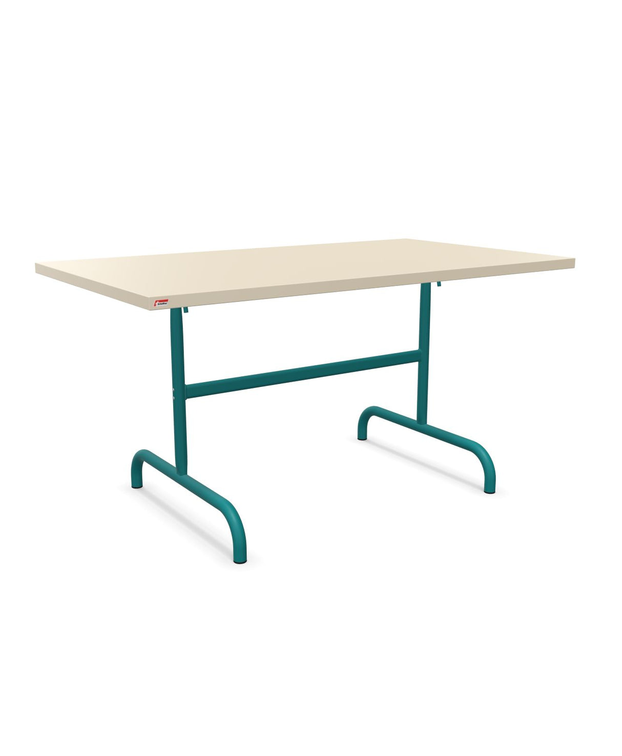 Schaffner Säntis Table repas rabattable 140x80cm Sable Pastel 15 Bleu Kali 56 