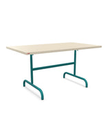 Schaffner Säntis Table repas rabattable 140x80cm Sable Pastel 15 Bleu Kali 56 
