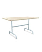 Schaffner Säntis Table repas rabattable 140x80cm Sable Pastel 15 Bleu Pastel 51 