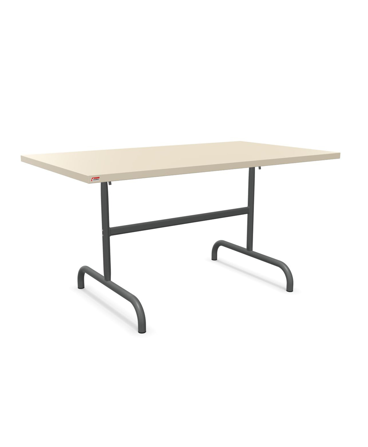 Schaffner Säntis Table repas rabattable 140x80cm Sable Pastel 15 Graphite 73 