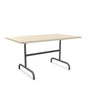 Schaffner Säntis Table repas rabattable 140x80cm Sable Pastel 15 Graphite 73 