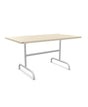 Schaffner Säntis Table repas rabattable 140x80cm Sable Pastel 15 Gris Argent 78 