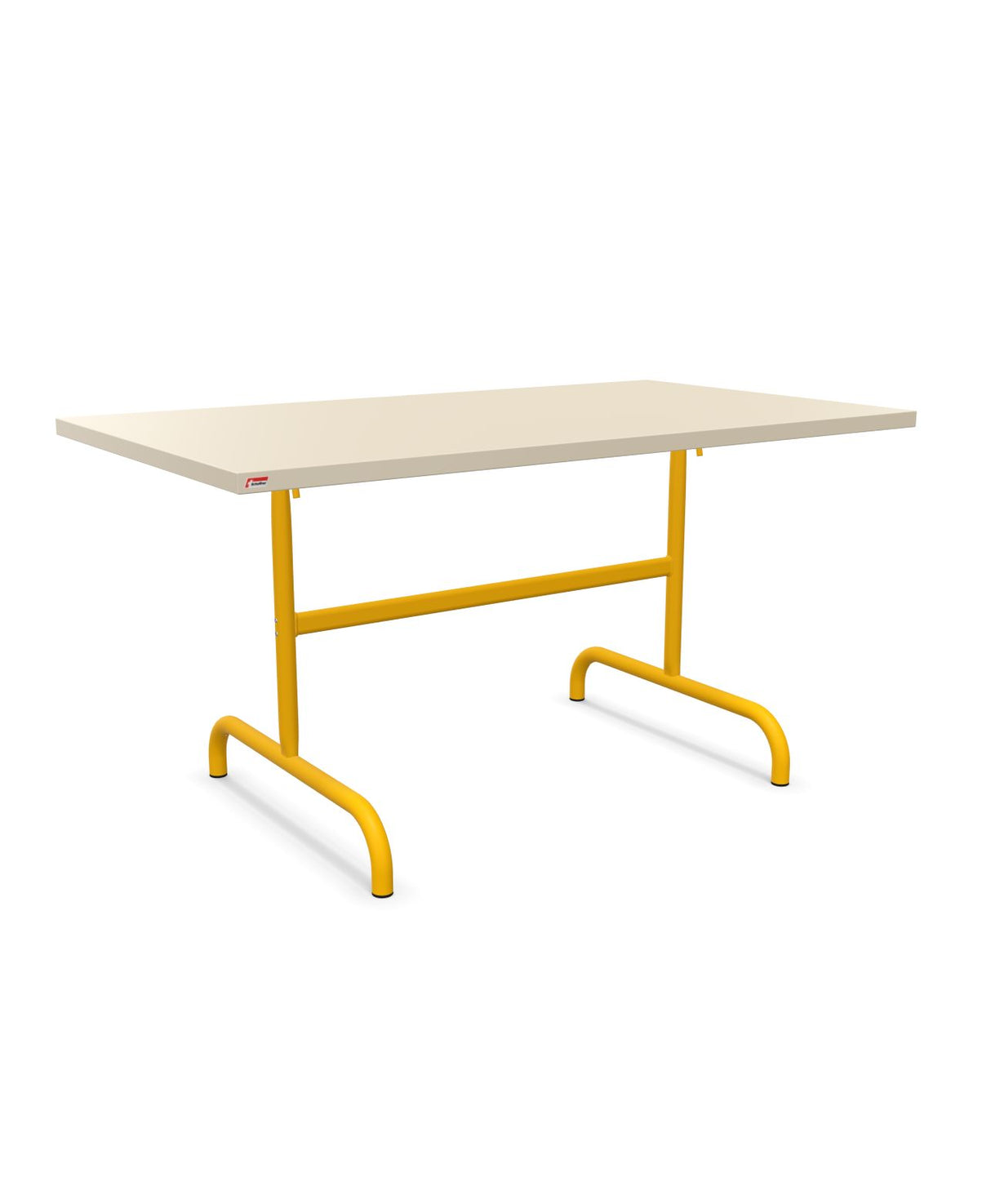 Schaffner Säntis Table repas rabattable 140x80cm Sable Pastel 15 Jaune 11 