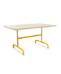 Schaffner Säntis Table repas rabattable 140x80cm Sable Pastel 15 Jaune 11 