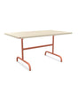 Schaffner Säntis Table repas rabattable 140x80cm Sable Pastel 15 Terracotta 84 