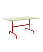 Schaffner Säntis Table repas rabattable 140x80cm Vert Pastel 64 Rouge 30 