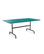 Schaffner Säntis Table repas rabattable 165x90cm Bleu Kali 56 Anthracite 77 