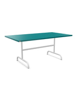 Schaffner Säntis Table repas rabattable 165x90cm Bleu Kali 56 Blanc 90 