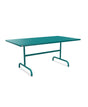 Schaffner Säntis Table repas rabattable 165x90cm Bleu Kali 56 Bleu Kali 56 