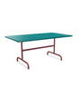 Schaffner Säntis Table repas rabattable 165x90cm Bleu Kali 56 Bordeaux 38 