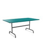 Schaffner Säntis Table repas rabattable 165x90cm Bleu Kali 56 Graphite 73 