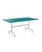 Schaffner Säntis Table repas rabattable 165x90cm Bleu Kali 56 Gris Argent 78 