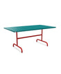 Schaffner Säntis Table repas rabattable 165x90cm Bleu Kali 56 Rouge 30 