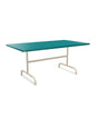 Schaffner Säntis Table repas rabattable 165x90cm Bleu Kali 56 Sable Pastel 15 
