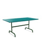 Schaffner Säntis Table repas rabattable 165x90cm Bleu Kali 56 Vert Sapin 66 