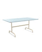 Schaffner Säntis Table repas rabattable 165x90cm Bleu Pastel 51 Sable Pastel 15 
