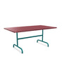 Schaffner Säntis Table repas rabattable 165x90cm Bordeaux 38 Bleu Kali 56 
