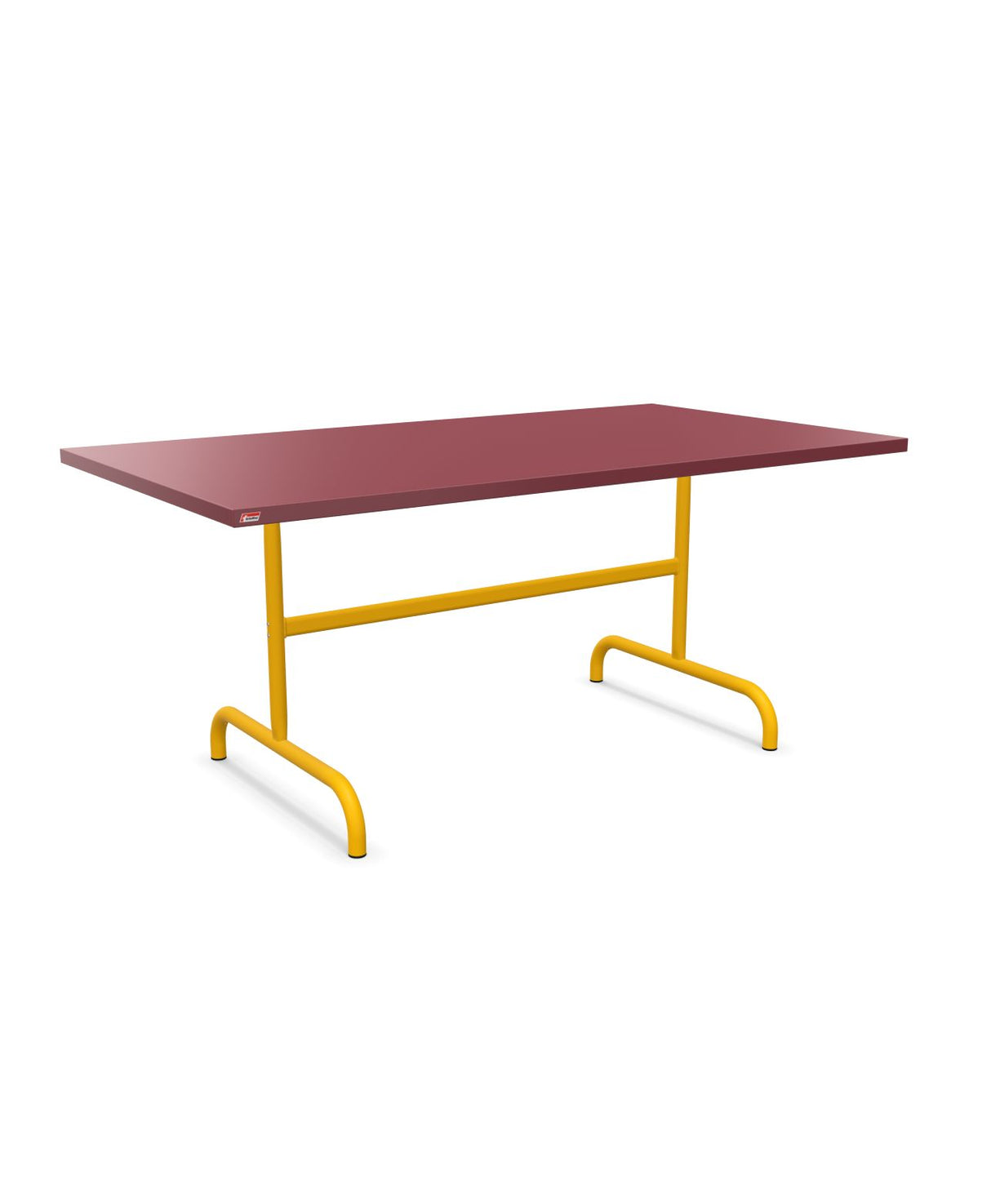 Schaffner Säntis Table repas rabattable 165x90cm Bordeaux 38 Jaune 11 