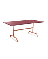 Schaffner Säntis Table repas rabattable 165x90cm Bordeaux 38 Terracotta 84 