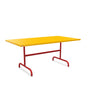 Schaffner Säntis Table repas rabattable 165x90cm Jaune 11 Rouge 30 