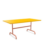 Schaffner Säntis Table repas rabattable 165x90cm Jaune 11 Terracotta 84 