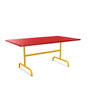 Schaffner Säntis Table repas rabattable 165x90cm Rouge 30 Jaune 11 
