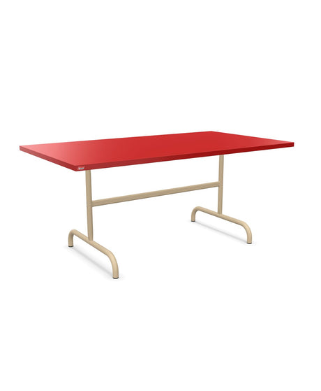 Schaffner Säntis Table repas rabattable 165x90cm Rouge 30 Marron Pastel 83 