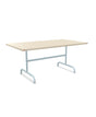 Schaffner Säntis Table repas rabattable 165x90cm Sable Pastel 15 Bleu Pastel 51 