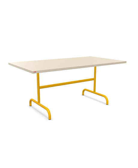 Schaffner Säntis Table repas rabattable 165x90cm Sable Pastel 15 Jaune 11 