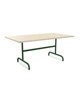Schaffner Säntis Table repas rabattable 165x90cm Sable Pastel 15 Vert Sapin 66 