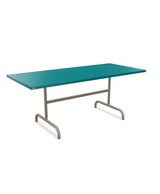 Schaffner Säntis Table repas rabattable 180x80cm Bleu Kali 56 Champagne 85 