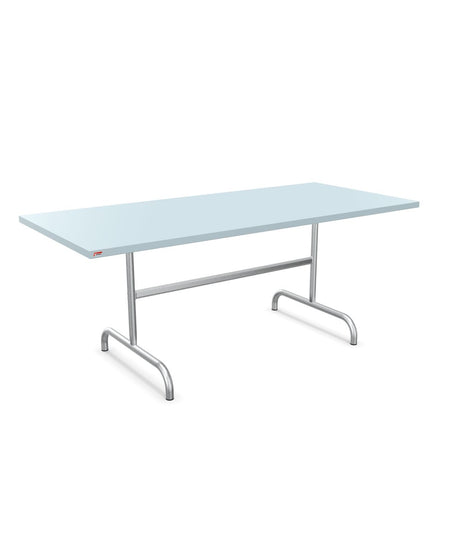 Schaffner Säntis Table repas rabattable 180x80cm Bleu Pastel 51 Galvanisé à chaud 02 