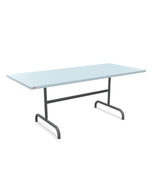 Schaffner Säntis Table repas rabattable 180x80cm Bleu Pastel 51 Graphite 73 