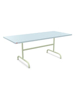 Schaffner Säntis Table repas rabattable 180x80cm Bleu Pastel 51 Vert Pastel 64 