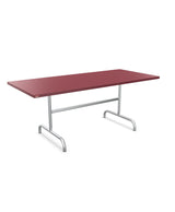 Schaffner Säntis Table repas rabattable 180x80cm Bordeaux 38 Galvanisé à chaud 02 