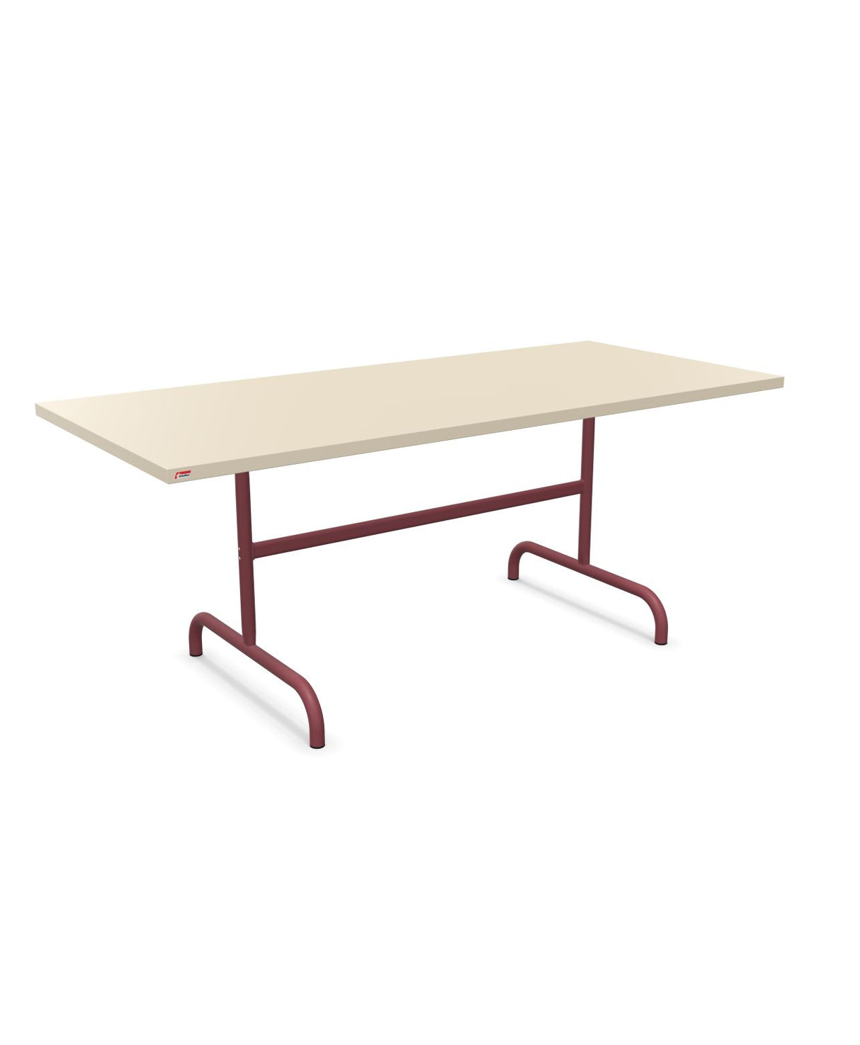Schaffner Säntis Table repas rabattable 180x80cm Sable Pastel 15 Bordeaux 38 