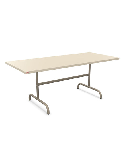 Schaffner Säntis Table repas rabattable 180x80cm Sable Pastel 15 Champagne 85 