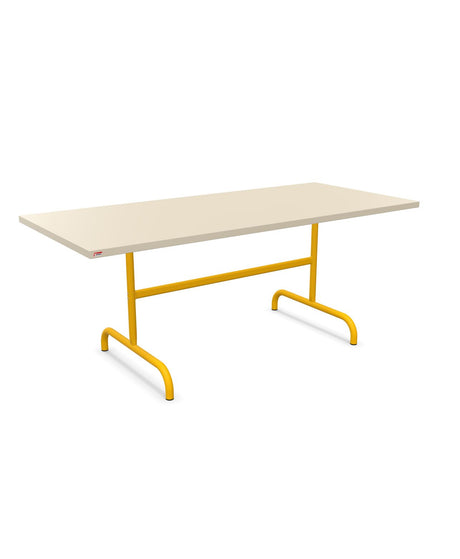 Schaffner Säntis Table repas rabattable 180x80cm Sable Pastel 15 Jaune 11 