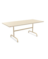 Schaffner Säntis Table repas rabattable 180x80cm Sable Pastel 15 Marron Pastel 83 