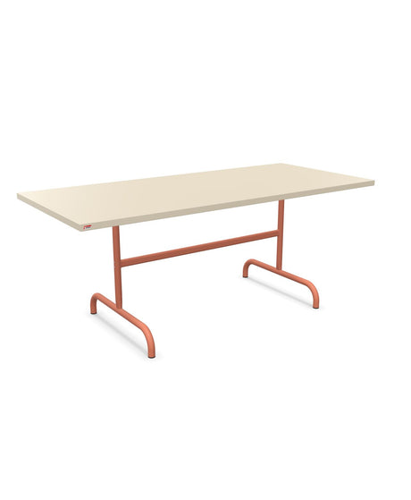 Schaffner Säntis Table repas rabattable 180x80cm Sable Pastel 15 Terracotta 84 