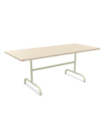 Schaffner Säntis Table repas rabattable 180x80cm Sable Pastel 15 Vert Pastel 64 