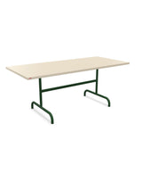 Schaffner Säntis Table repas rabattable 180x80cm Sable Pastel 15 Vert Sapin 66 