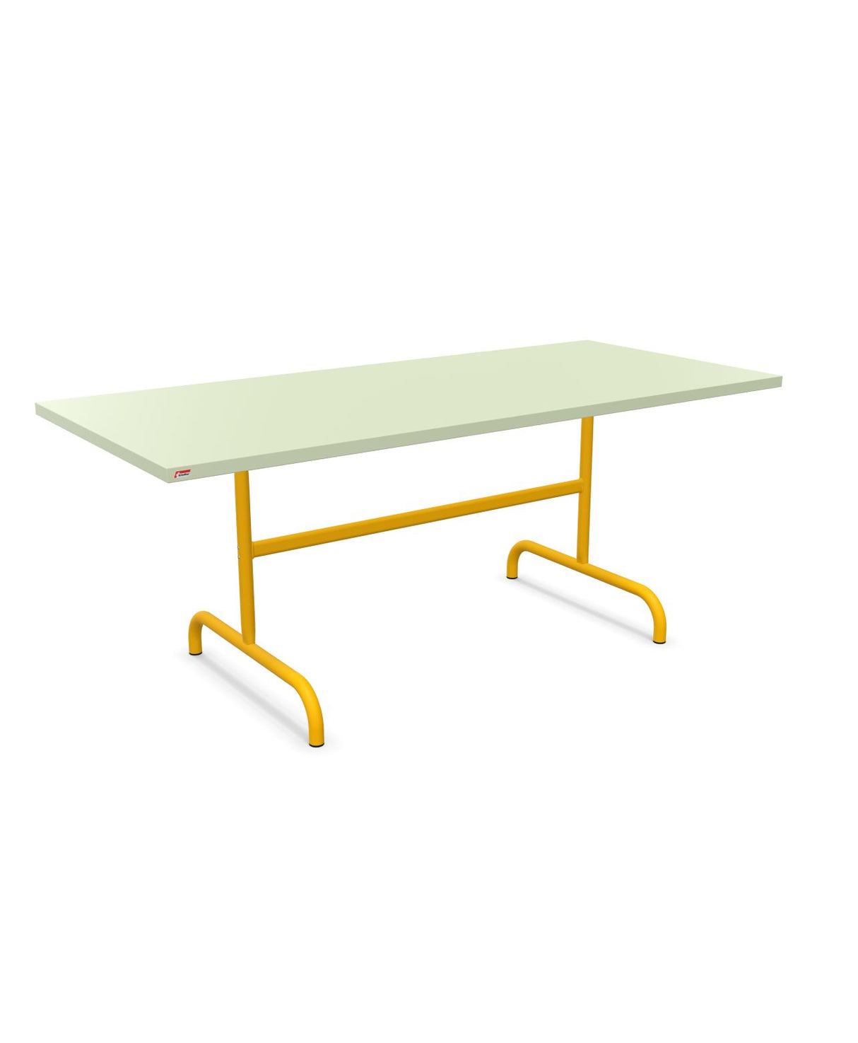 Schaffner Säntis Table repas rabattable 180x80cm Vert Pastel 64 Jaune 11 