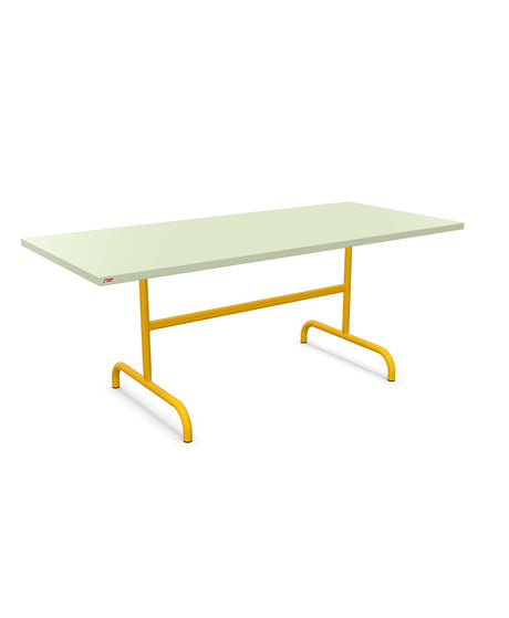 Schaffner Säntis Table repas rabattable 180x80cm Vert Pastel 64 Jaune 11 