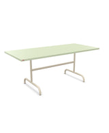 Schaffner Säntis Table repas rabattable 180x80cm Vert Pastel 64 Sable Pastel 15 