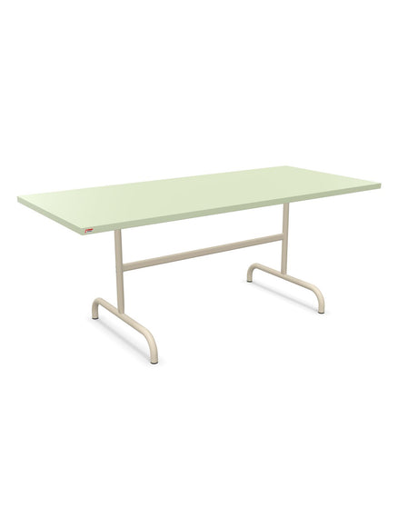 Schaffner Säntis Table repas rabattable 180x80cm Vert Pastel 64 Sable Pastel 15 