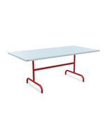 Schaffner Säntis Table repas rabattable 180x90cm Bleu Pastel 51 Rouge 30 