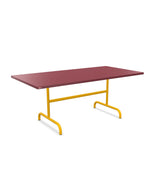 Schaffner Säntis Table repas rabattable 180x90cm Bordeaux 38 Jaune 11 